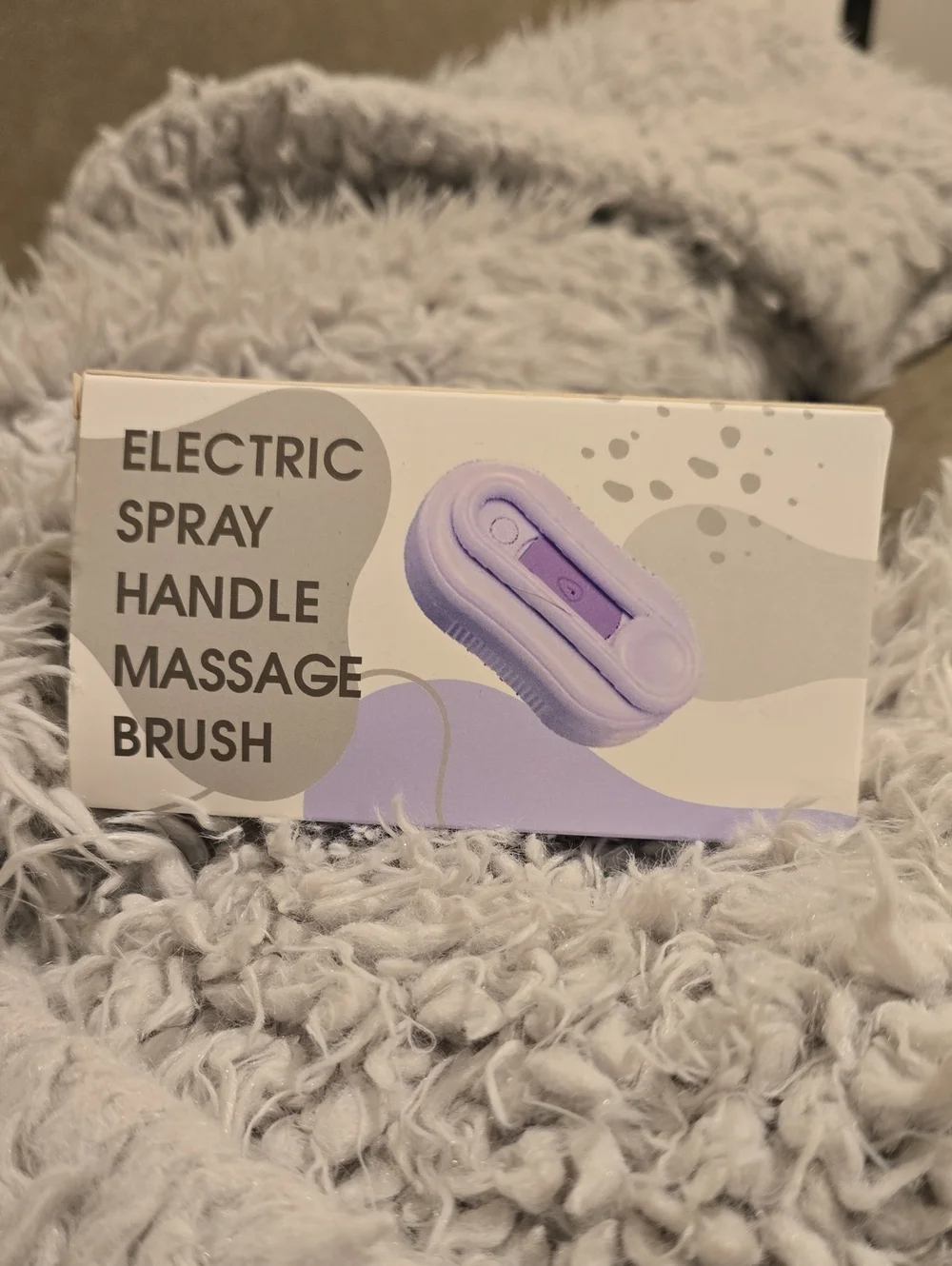 Electric Spray Handle Massage Pet Brush - Lavender